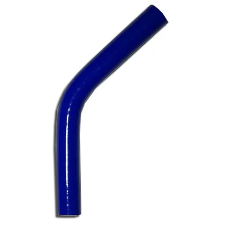 Silicone elbow 45° degree 16mm inner diameter blue L 100mm 3 layers 4mm wall thickness