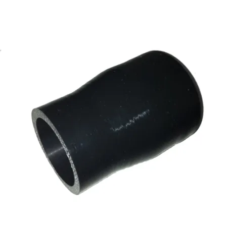 Silicone reducer straight 76x51mm inner diameter black L 100mm 4-ply 5mm Wa
