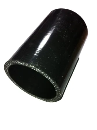 Silicone connector straight ø 25mm black 3-ply 4mm wall thickness