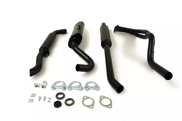 Simons Aluminized sports exhaust system 50.8 mm for SAAB 99 2.0 with double flange