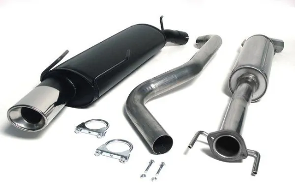 Simons Chrome steel sports exhaust system 90/120 mm oval for SAAB 9-5 Turbo 2.0/2.3 Sedan/Station Wagon & 9-5 Aero Sedan/Station Wagon