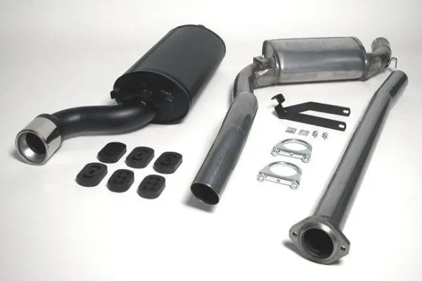 Simons Chrome Steel Sport Exhaust System 90 mm Round for SAAB 9000 CS Turbo 2.0/2.3/Aero