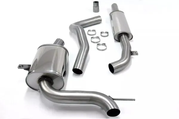 Simons Stainless steel sport exhaust 76 mm round for Renault Mégane III 2.0 RS