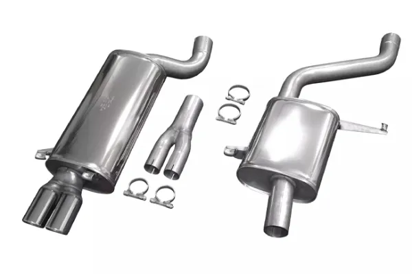 Simons Stainless steel sports exhaust system 2x70 mm for Audi S6/S6 Plus Quattro C4 2.2 Turbo / 4.2 V8