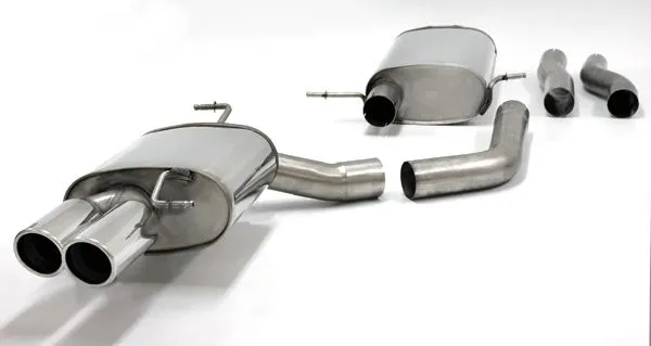 Simons Stainless steel sports exhaust system 2x80 mm for Audi A4 (B8) 2wd/Quattro sedan/avant/allroad/station wagon 1.8T/2.0T