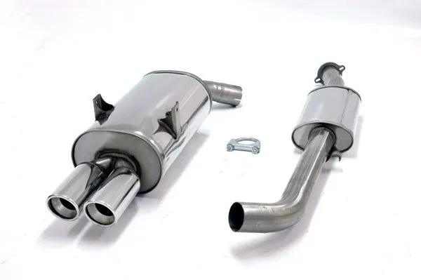 Simons stainless steel sports exhaust system 2x80 mm for BMW E36 318iS sedan/coupé/convertible registration-free