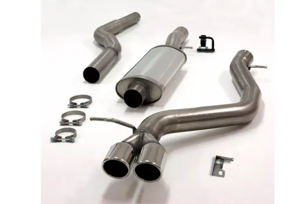 Simons stainless steel sports exhaust system 2x80 mm for BMW E81/E87 120d