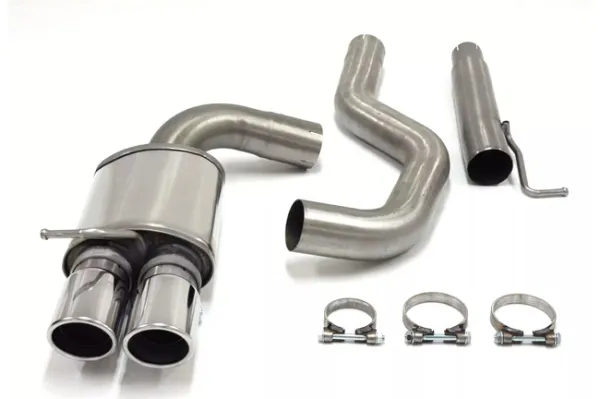 Simons stainless steel sports exhaust system 2x80 mm for BMW E91 316D, 318D, 320D