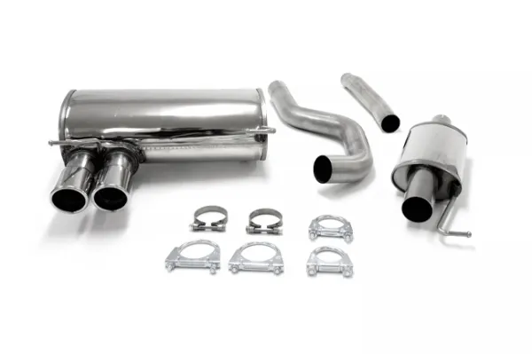 Simons Stainless Steel Sport Exhaust System 2x80 mm for BMW E93 323, 325 (N52 engine) 2005–2007 with EC approval (no registration required)
