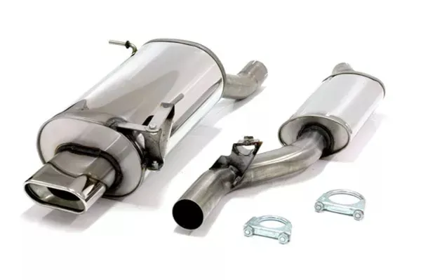 Simons stainless steel sports exhaust system 70x140 mm for BMW E36 318Ti Compact