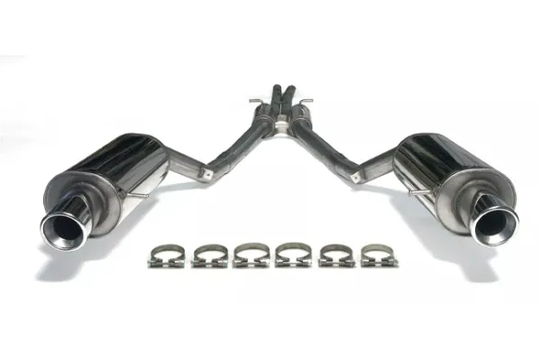 Simons Stainless steel sports exhaust system duplex 100 mm for Audi A6 (C5) Quattro sedan/Avant/station wagon 2.4/3.0