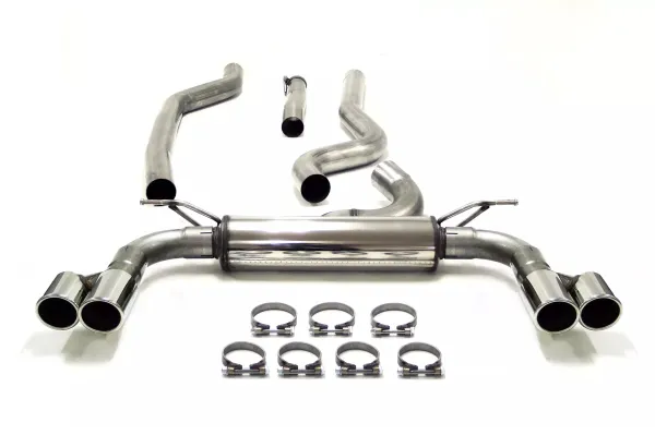 Simons stainless steel sports exhaust system Duplex 2x 80 mm for BMW F34 GT 318D, 320D