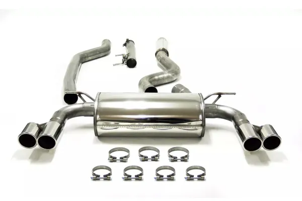 Simons stainless steel sports exhaust system Duplex 2x 80 mm for BMW F34 GT 320i