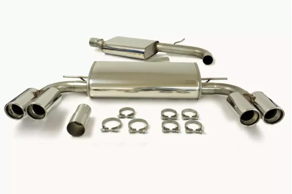 Simons stainless steel sports exhaust system Duplex 2x90 mm for S3 8V Quattro Sportback