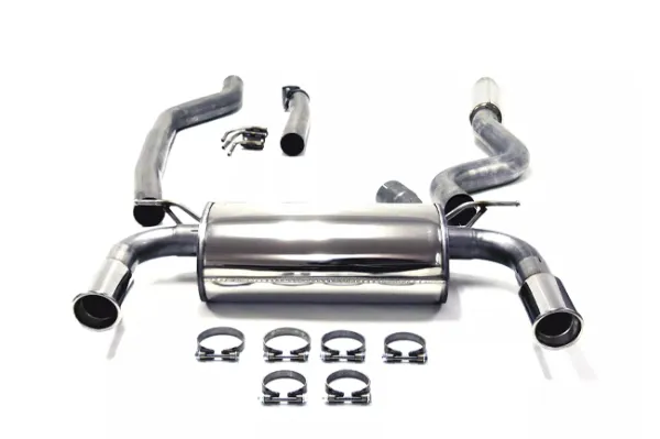 Simons stainless steel sports exhaust system Duplex 90 mm for BMW F30 320i, 328i