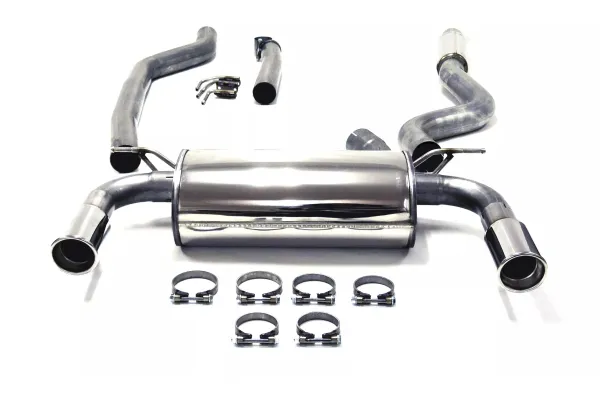Simons stainless steel sports exhaust system Duplex 90 mm for BMW F34 GT 320i