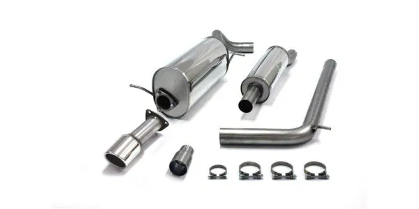 Simons Stainless steel sports exhaust system 1x90 mm for Audi A1 1.2 TSI registration-free