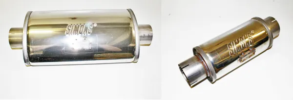 Simons Silencer for VR6 Turbo 2 pieces with marking for registrations