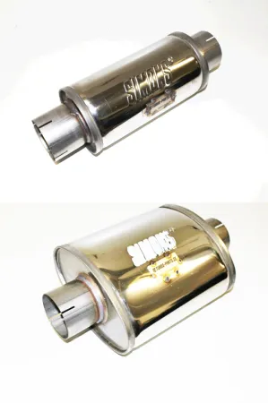 Simons Silencer for VW V6 24v Turbo 2 pieces with marking for registrations