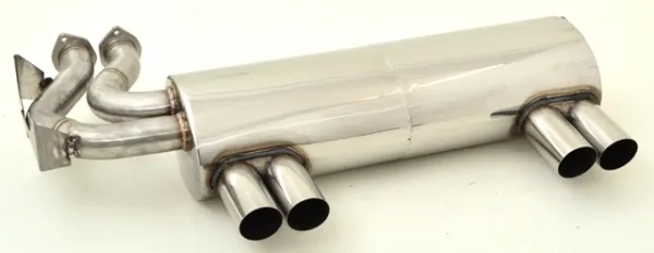 Sports exhaust duplex sport rear silencer for BMW M3 E46 63.5mm stainless steel with EC type approval (registration-free)