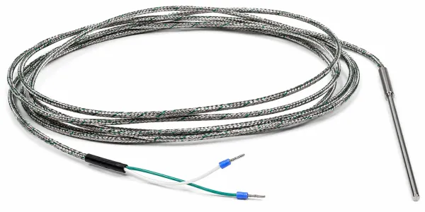 Temperature sensor ø 3 mm -200°C to +1200°C with 3-meter cable, Type K (NiCrNi)