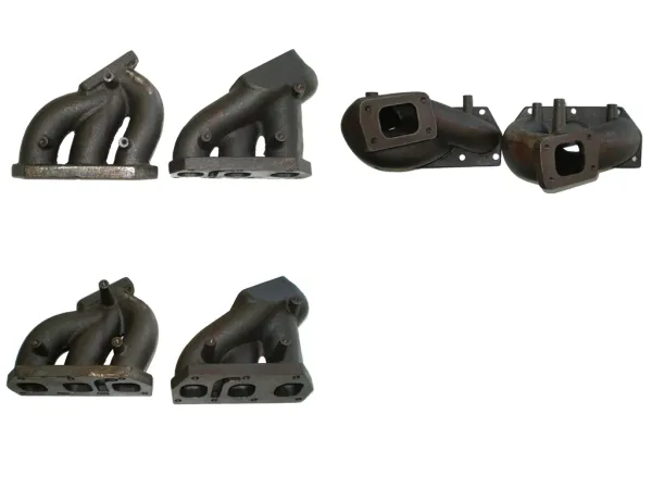 Turbo Exhaust Manifold Bi-Turbo Exhaust Manifold R32 V6 24v Golf 4 S3 3.2L Nickel Casting T25 Flange