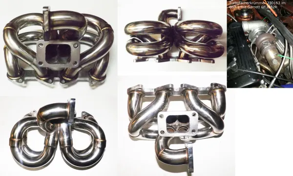 Turbo manifold for 16v Golf VW stainless steel manifold T3 flange + Audi RS2 WG flange