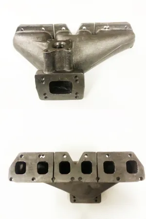 Turbo manifold R32 V6 Golf 4 S3 nickel cast T3 + T4 flange + 38mm S2 turbo manifold slotted