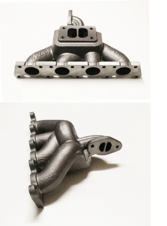 Turbo manifold Spa Top-Mount for 1.8T Golf 4, Audi A3 T3 flange Twincscroll + wastegate connection