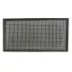 Rectangular RamAir Sport air filter insert with a black rubber frame and silver stainless steel mesh. Behind it is a double-layer, oil-free foam for optimal airflow and filtration. Direct OEM replacement for the Golf 4, Audi A3/TT/S3, and Seat Leon.