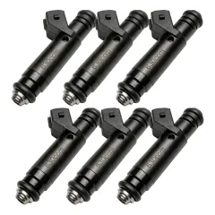 Set of 6 SIEMENS-DEKA 630ccm fuel injectors high-resistance for VR6, R32 Turbo