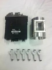 ECU Tune VR6 Turbo 400 HP 1.5 bar with 6 fuel injectors and 80mm mass airflow sensor