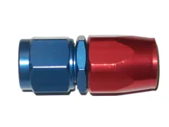 Aluminum fitting straight D06 9/16-18 UNF Alufitting aluminum connection