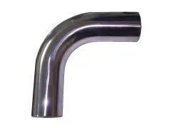 Aluminum pipe bend 90° ø 80mm - L 350mm - 2mm wall thickness weldable