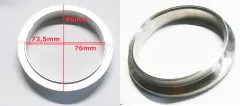 Weld-on ring V-band outlet 90>76mm male for GT30 GT35 turbo