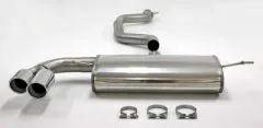 Exhaust system/sport exhaust for Audi TT 160-200hp 8J 2WD 1.8-2.0T ø 76mm stainless steel