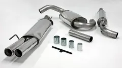 Exhaust system/sport exhaust for Golf 3 1.4 1.6 1.9D 1.9TDI 2.0 2.8 VR6 63.5mm made of stainless steel with EC approval (registration-free)