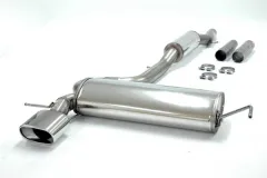 Exhaust system/sport exhaust for Golf 4 V6 24v 2.8L 4-Motion ø 70mm made of stainless steel with EC approval (registration-free)