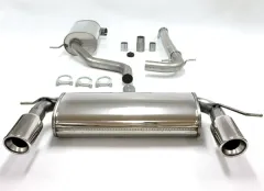 Exhaust system sports exhaust for Golf 5 GTI 2.0 1.6 TFSI 1.9 2.0 TDI ø 63,5mm stainless steel