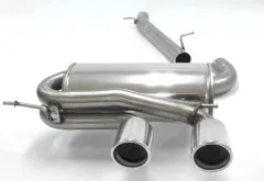 Exhaust system/sport exhaust for Golf 6 R ø 76mm stainless steel