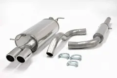 Exhaust system/sport exhaust for Seat Leon 1.8T 1M 180PS ø 63.5mm made of stainless steel with EC approval (registration-free)