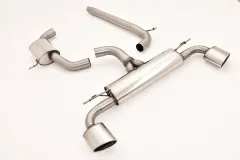 Exhaust system/sport exhaust for Seat Leon 5F 2.0 TSI Cupra 265, 280, 290 ø 76mm made of stainless steel duplex with EC approval (registration-free)