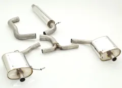 Exhaust system/sport exhaust for Skoda Octavia , Jetta 5 1.4 TSI, 2.0TFSI 76mm stainless steel with EC-approval (registration-free)