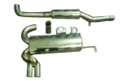 BullX sports exhaust 76mm for Audi A3 8L Quattro S3 with EC approval (registration-free)