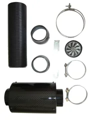 Carbonlook airbox air filter 76mm connections cold air intake