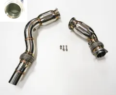 Downpipe ø 70mm stainless steel for BMW S55B30 F82 F82 M3 M4 with 200-CPI sport cat/metal cat and flex pipe