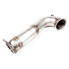 Downpipe for Abarth 500 Abarth Punto Evo 1.4T Multiair 16v ø 76mm with 200 cell metal cat ø 100mm - made of stainless steel - EURO 6