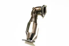 Downpipe for Fiat 500 (312) Abarth 1.4 16v ø 76mm with 200 Zeller metal cat ø 130mm Euro 4 compatible - made of stainless steel