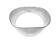 Stainless steel tube adapter 76mm to oval GT28xx flange V2A stainless steel