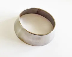 Stainless steel pipe reducer 89>76mm inner diameter H 38mm reduction